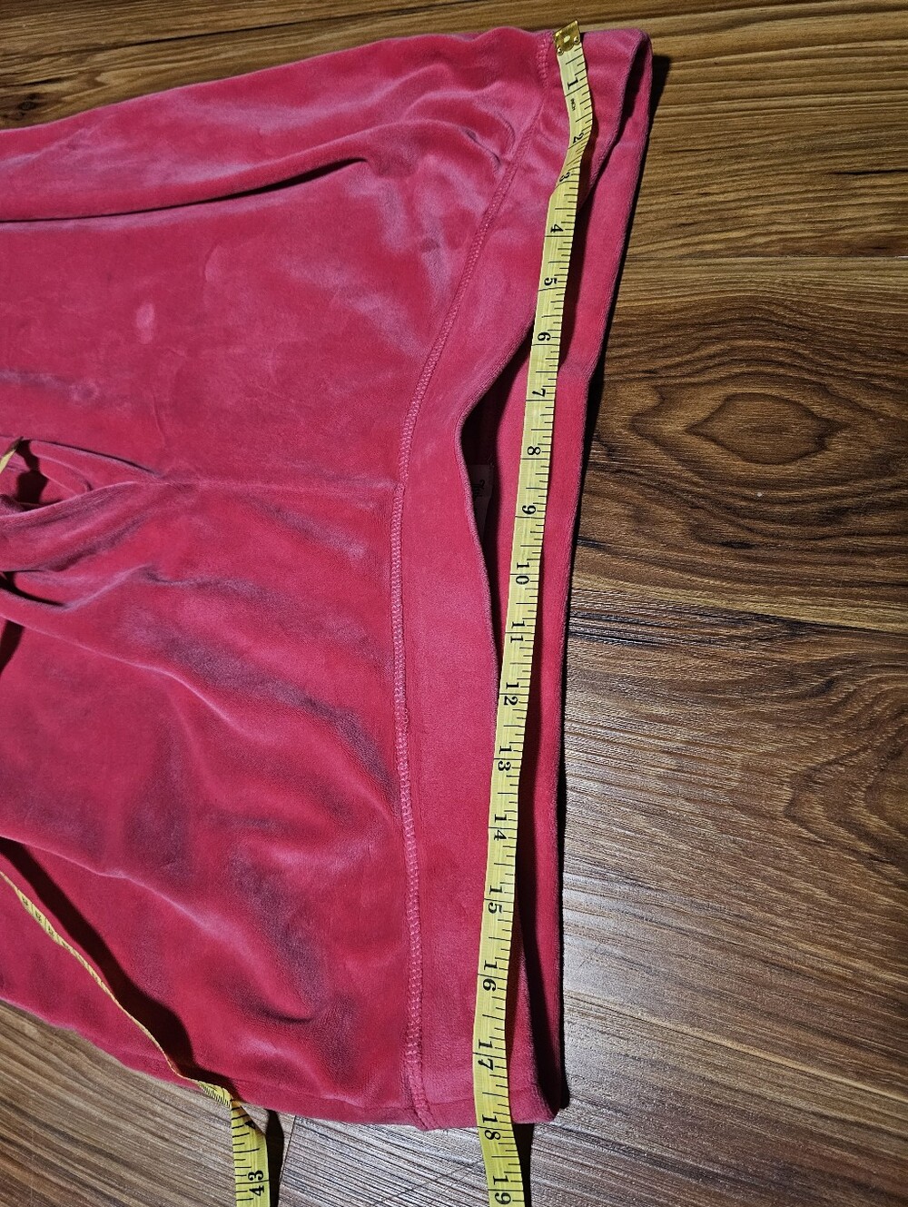 Juicy Couture Pink Velour Wide-Leg Sweatpants - Picture 6 of 7